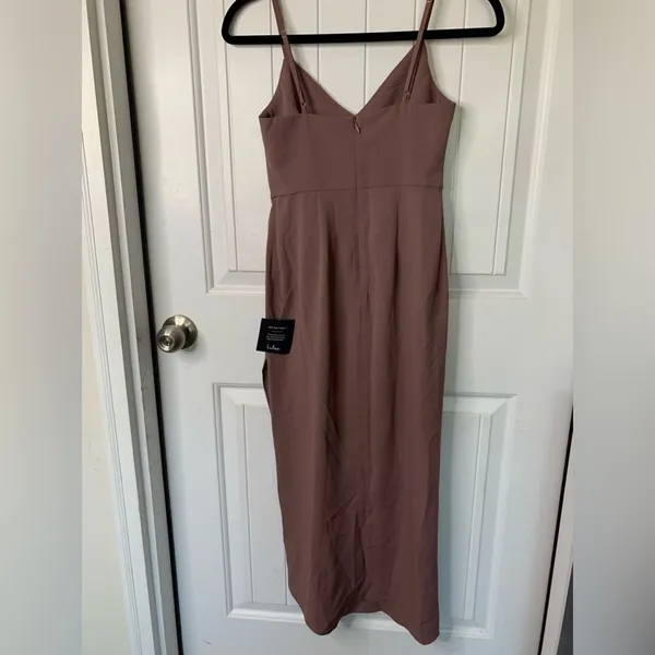 Lulu's box H mauve Reinette midi dress size XS party wedding‎ guest minimalist - Image 3