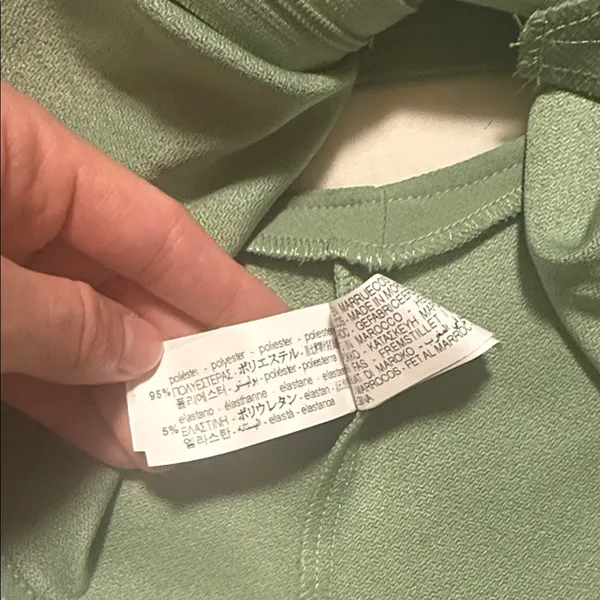 NWT Zara Light Green Sleeveless cut out Top - Image 6