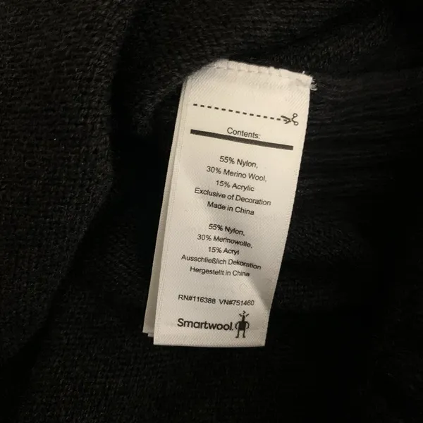Smartwool Charcoal Ribbed Knit Long Sleeve‎ Pullover Thermal Sweater Small - Image 4