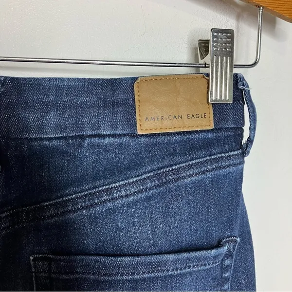 American Eagle Outfitters curvy super hi-rise shortie Jean Shorts size 4‎ - Image 3