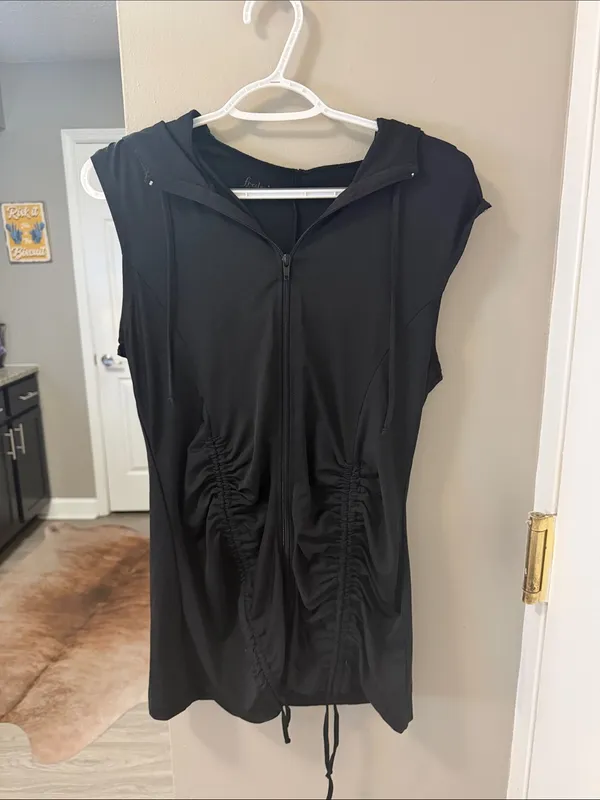 Vintage Y2K Frederick's of Hollywood Hooded Mini Dress L - Image 3
