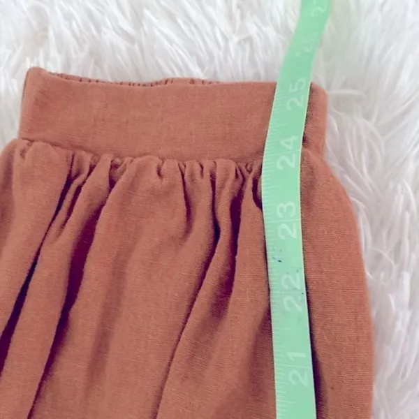 Free People Kirsten trouser rust/autumn leave linen pant - Image 9