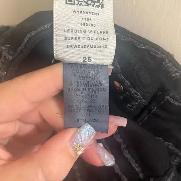 ✨True Religion Legging Sz 25 Black Jeans in Super Toxcont✨ - Image 7