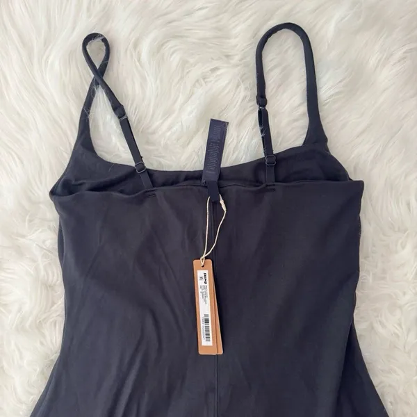 Skims Smooth Lounge Skimpy Strap Mini Dress Graphite Size XS - Image 7