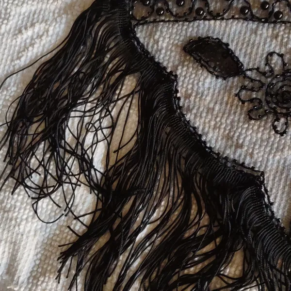 Beautiful sequinned drape (#809) Black - Image 4