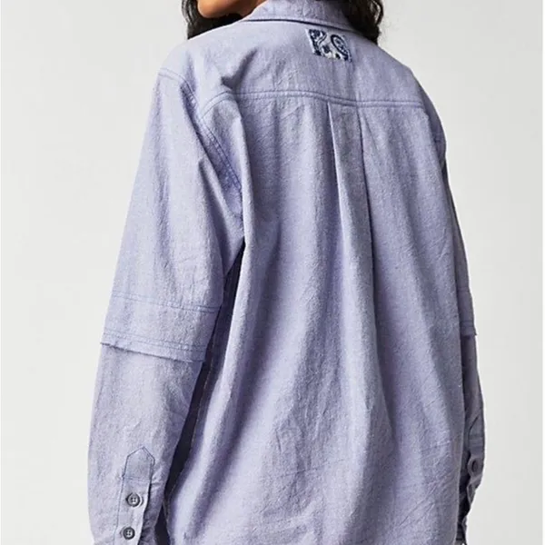 We The Free Free People Two to One Button Down Top - Image 3