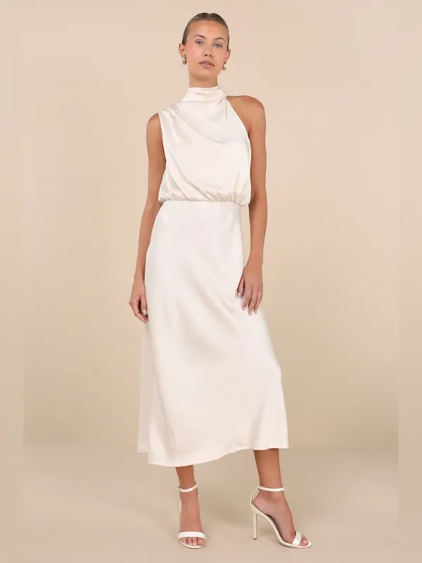 EN SAISON Greta Bias Cut Dress $118 Size Small - Image 8