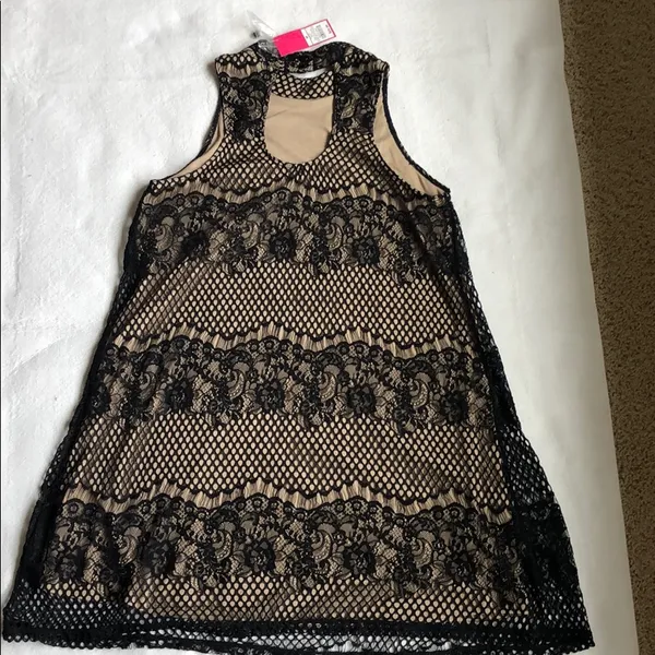 NWT Xhilaration Black Lace Swing Dress - Image 4