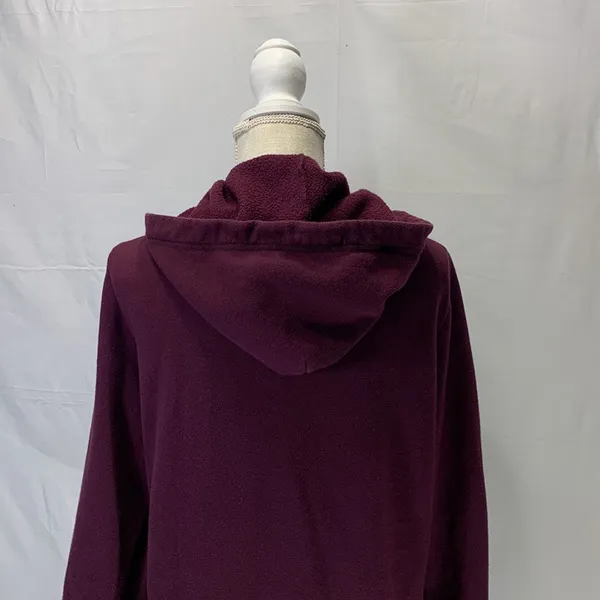 PINK Victoria’s Secret Burgundy Eggplant Hoodie Size Large - Image 9