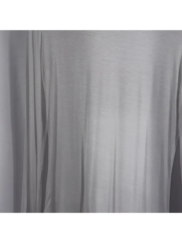 Active Basic White Mock Neck Long Sleeve Top L - Image 3