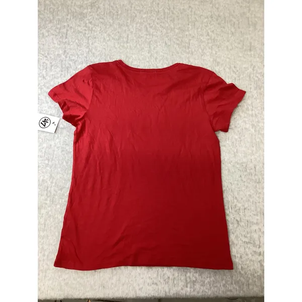 47 Brand Atlanta Braves Womens‎ T-Shirt Racer Red Graphic Tee Medium BB001TWPFEM - Image 6