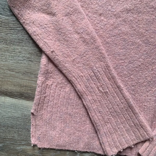 Madewell Blush Pink Turtleneck Sweater Merino Wool & Alpaca Blend L - Image 2