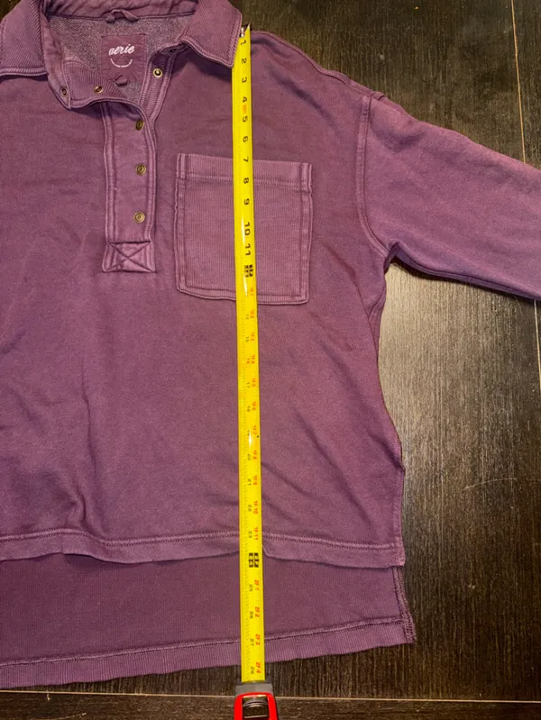 Aerie Chorewear Popover Sweatshirt Oversized Slouchy Fit Size S - Image 5
