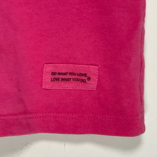 Life Is Good Womens Crusher Tee Pink Paw Print V-Neck Cotton‎ T-Shirt Medium - Image 7