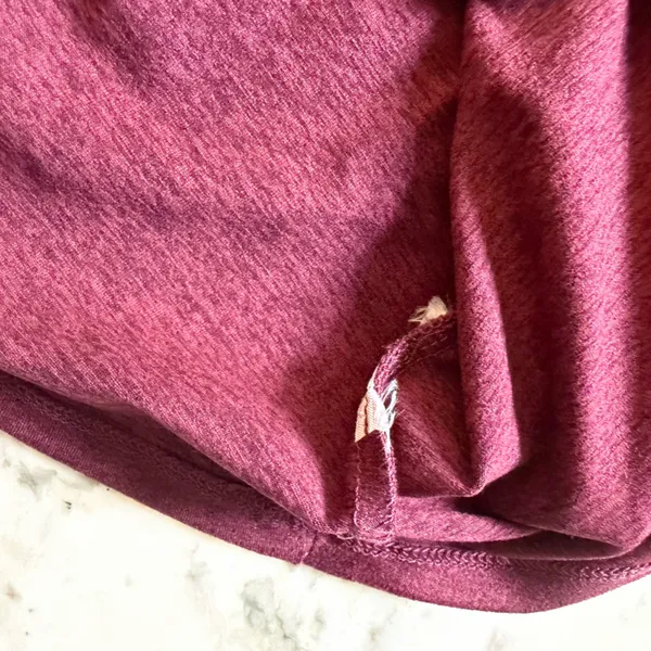 NWOT Quince Ultra-Soft Performance Long Sleeve Tee burgundy Sz S - Image 6