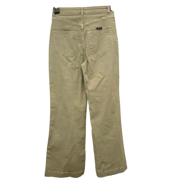 Rolla’s 100% Cotton Green Khaki Sailor High Rise Wide Leg Denim Jeans Size 28 - Image 6