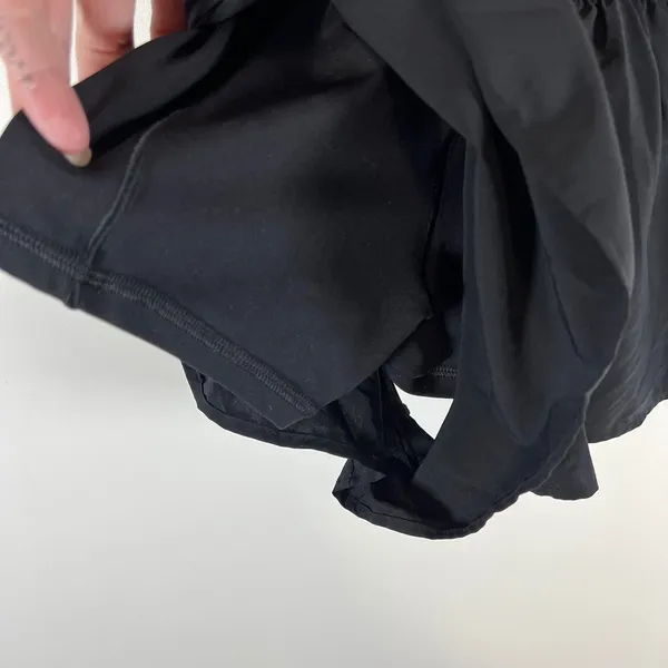 Aerie Black Crossover Waist Ruffle Skort Athletic Shorts Womens‎ XXS - Image 8