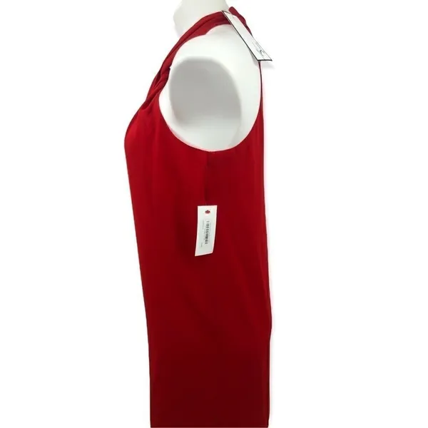 New Norah small red dress with visible zipper halter style - Image 4