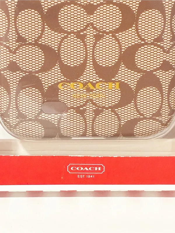 Coach Brown Signature C Samsung Galaxy S4 Hard Shell Case NEW - Image 2