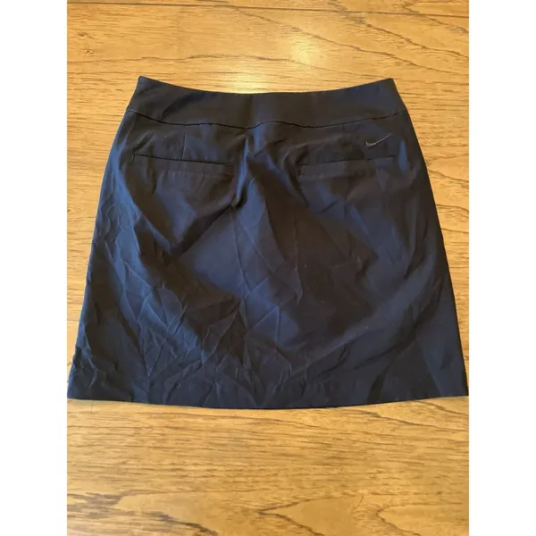 Nike Golf Dri-FIT Women's Black Solid Skort Pockets Stretch Size 2 - Image 3