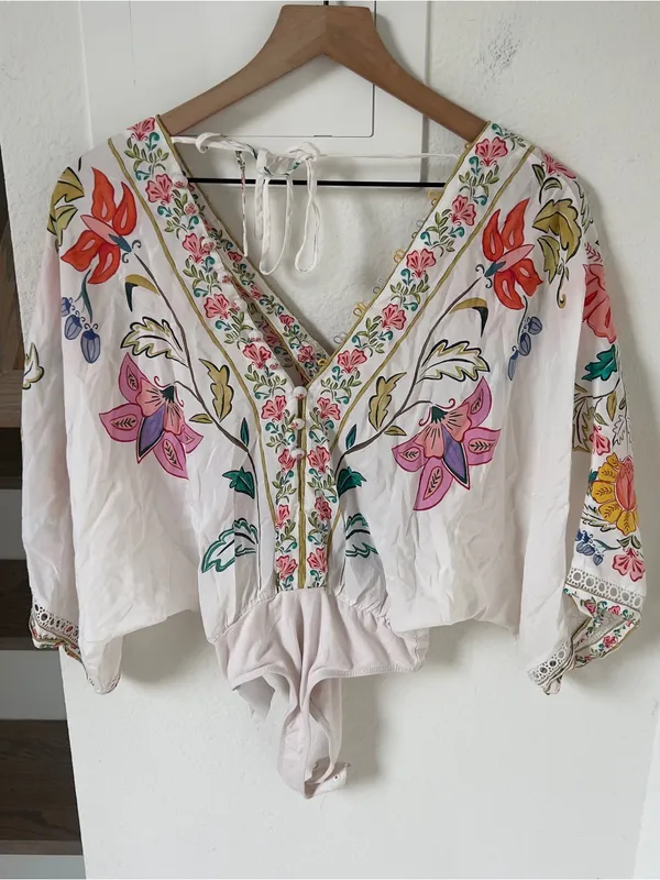 Farm Rio Insects Floral Bodysuit - Image 4