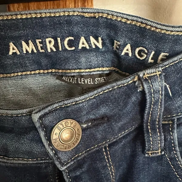 Like new!! American Eagle Outfitters Distressed Indigo Skinny Jeans - Image 6