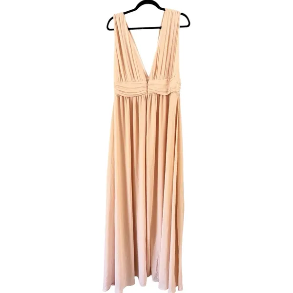 Lulus Heavenly Hues Blush Maxi Dress Size Medium - Image 5