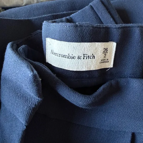 Abercrombie Sloane Tailored Pants Navy - Image 5