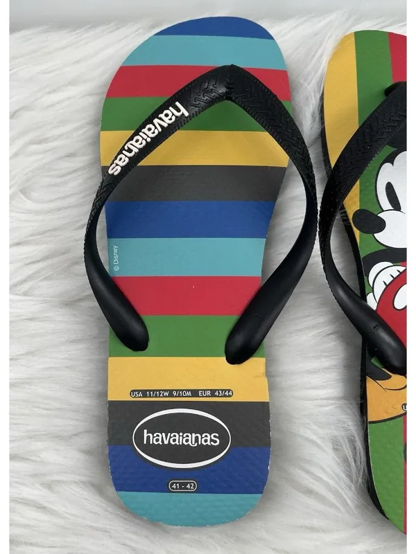 Havaianas Disney Mickey Mouse Flip Flops Unisex Women's 11/12 Men's 9/10 - Image 7