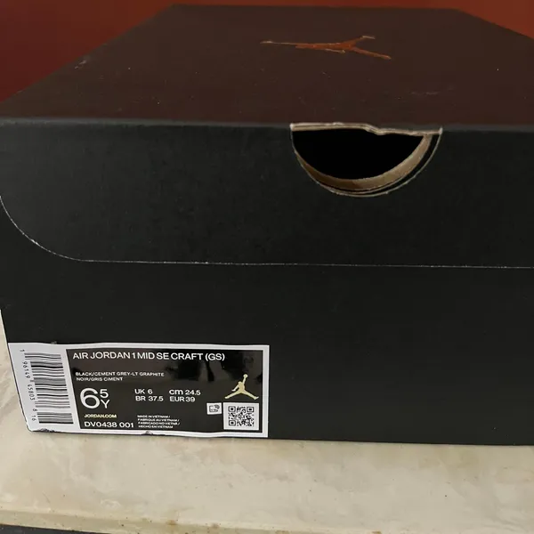 Air Jordan 1 Mid SE Craft GS ‘Inside Out - Black’ - Image 8