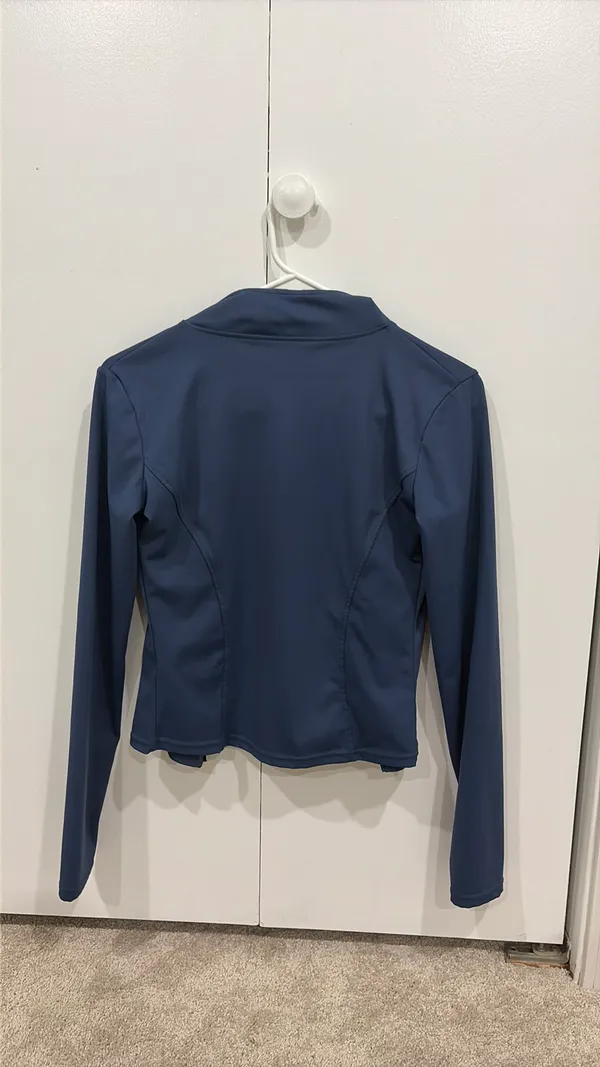 Athletic Cropped Jacket Blue - Image 2