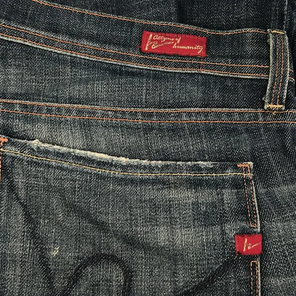 Citizens Of Humanity Blue Flare Wide Leg Jeans - Image 8