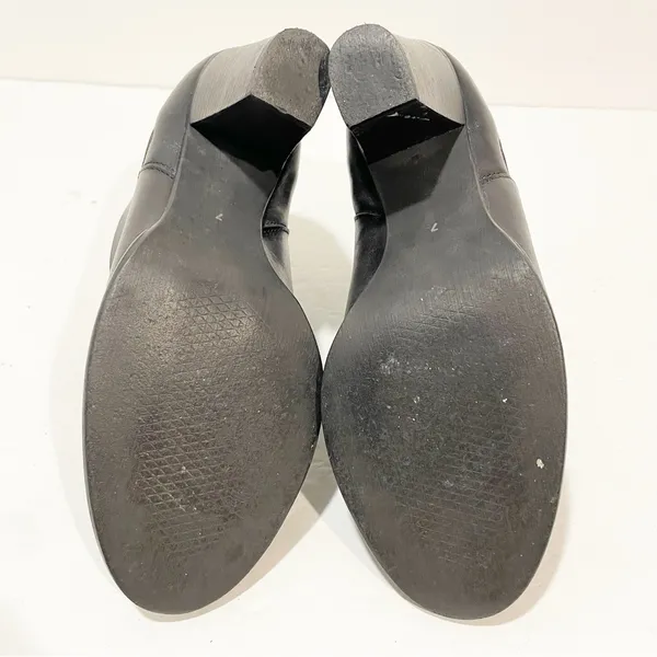 Madewell Size 7 Lonny‎ Leather Black Heeled Chelsea Ankle Boots Booties - Image 7
