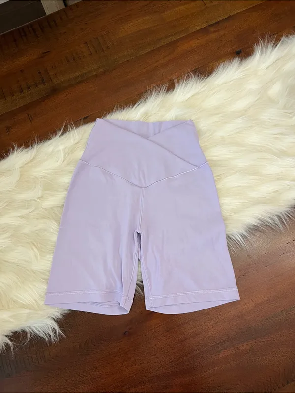 OFFLINE By Aerie Real Me Crossover Bike Shorts XS Lavender High Rise 5” - Image 2