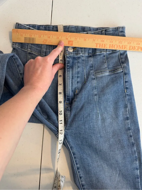 We The Free Jayde Flare Jeans Super High Rise Women's Size 27 Free People retro - Image 6