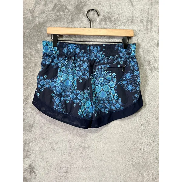 Seafolly‎ Blue Floral Swim Shorts Boardshorts Elastic Waist Resort Beach Small - Image 7