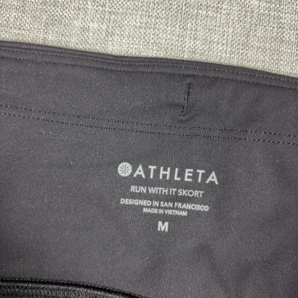 Athleta Skort Womens Medium Black Run With It Running Athletic Shorts Active - Image 2