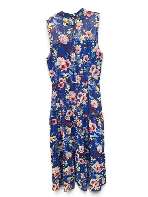 NWOT Lulus In My Dreams Blue Floral Print Midi Dress M - Image 6
