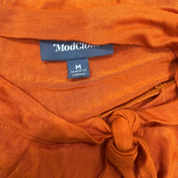 Modcloth Rust Sleeveless Top with Tie - Image 3