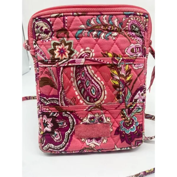 Vera Bradley pink floral and paidlsely hipster crossbody bag - Image 6