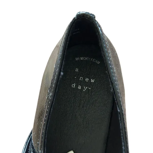 NWT A New Day Black Patent Mary Jane Flats Size 11 - Image 5