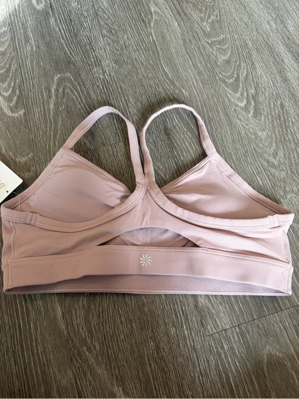 Athleta Blush Pink Strappy Longline Sports Bra - Image 2