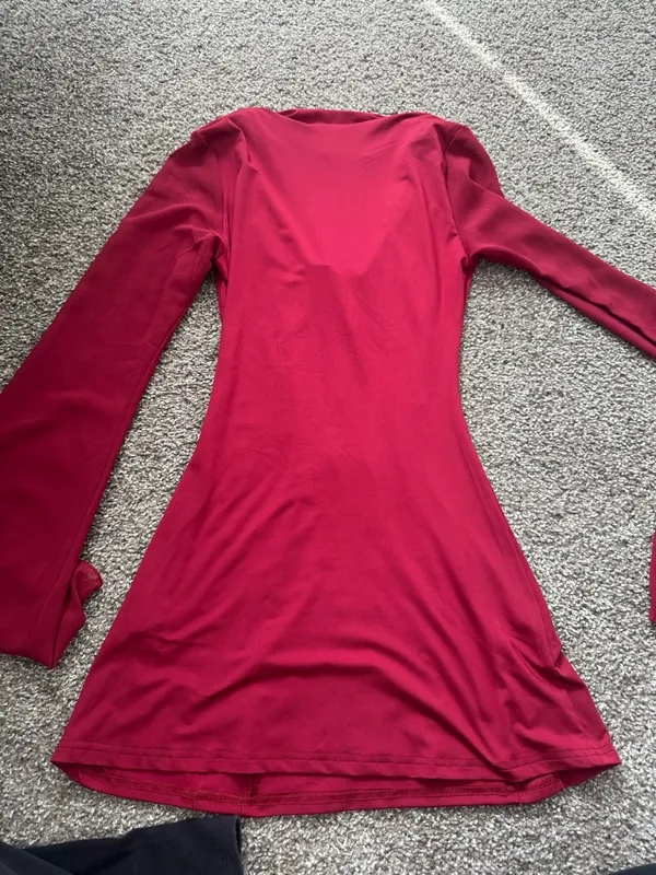 Long sleeve dress Red Size XS - Image 2