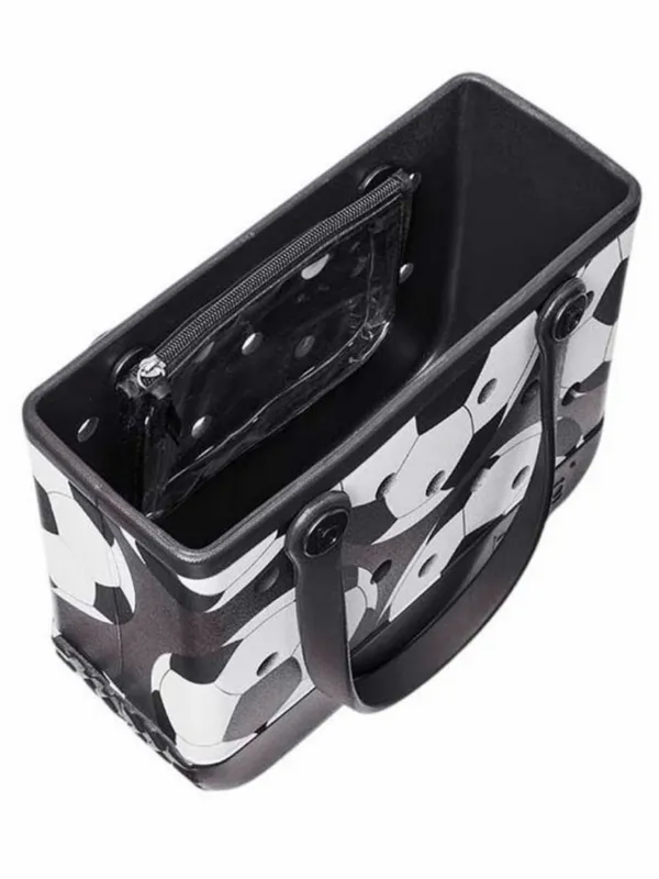 NWT BOGG BAG Bitty Bogg Bag Let’s Kick It Soccer Tote Black White + Pouch - Image 2
