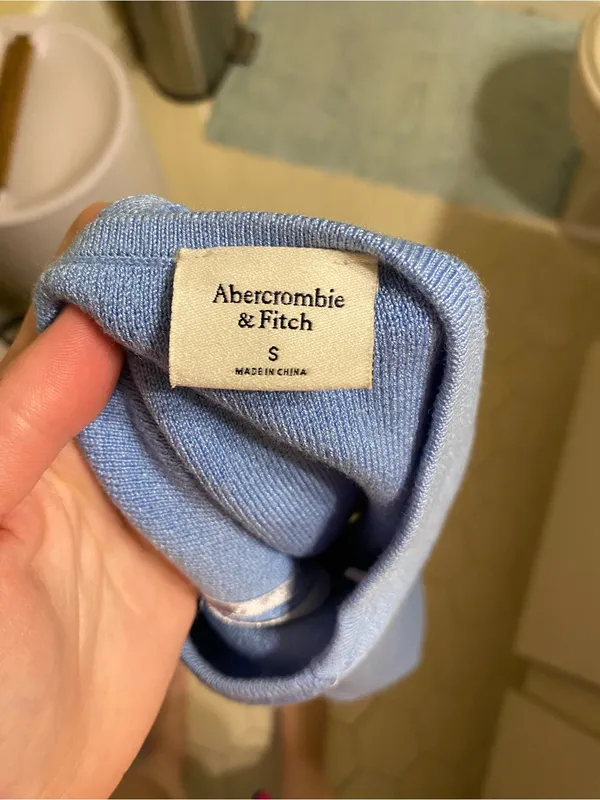 Abercrombie & Fitch Light Blue Spaghetti Strap Mini Dress - Image 2
