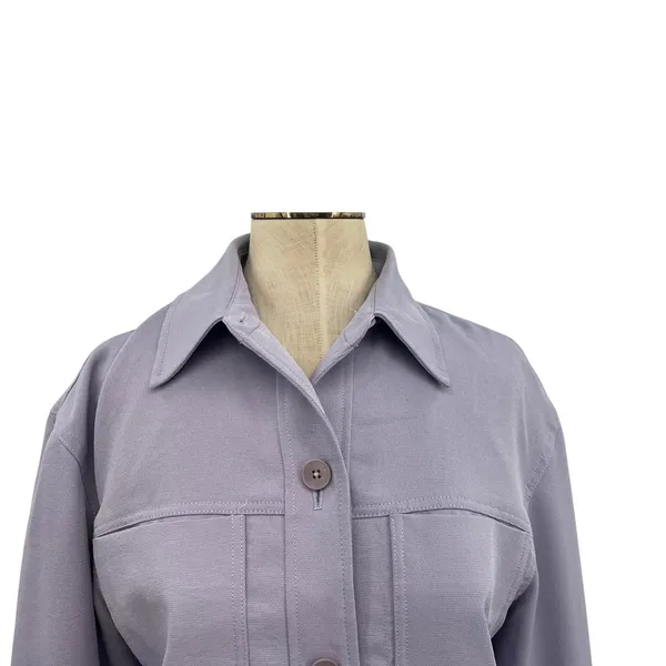 Aritzia Wilfred‎ Little Cropped Jacket Lavish Lavender Purple Size Medium - Image 4
