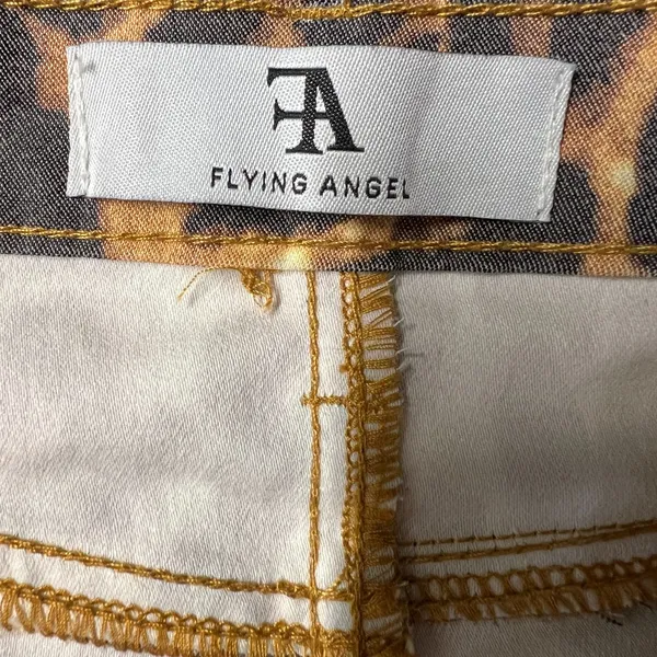 Flying Angel Wide Leg High Waist Pants Womens 1 / 25 Brown Leopard Print New NWT - Image 7