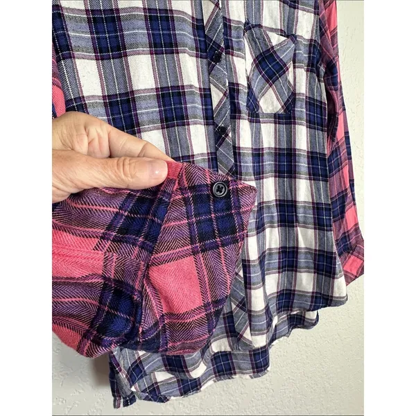 Rails Plaid Button Up Flannel Shirt Fall Hayride Farm Country Western Cozy Cabin - Image 3