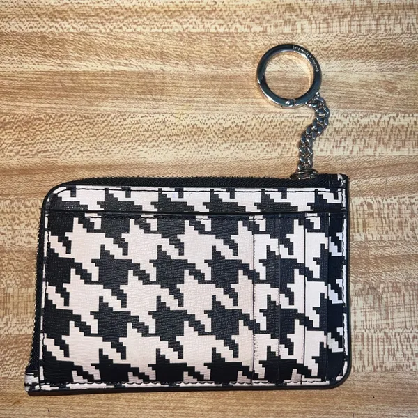 Kate Spade Black and White Houndstooth Wallet - Image 4
