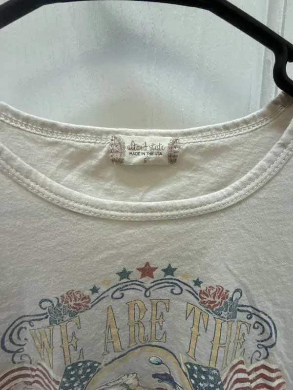 Altar'd State We Are The Champions Motorcycle Graphic Cropped T-Shirt Size S - Image 2